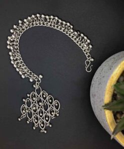 German Silver Oxidised MaangtikaFor Navratri