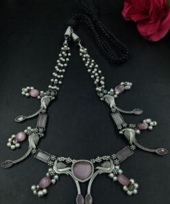 Peacock Design Stone Choker Necklace for Women Traditional Ethnic Partywear Jewelry