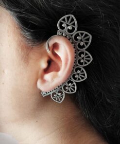 Unique Style Earcuff | Free Size Earrings | Silver Replica Jewellery