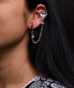 Traditional Best Kite Design Earcuff | Silver Plated Oxidized Jewelry for Women