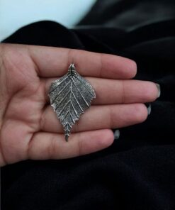 German Silver Leaf Pendant | Unique Raw Material for DIY Jewelry Making