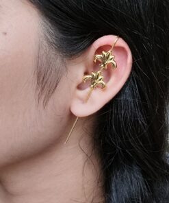 Unique Design Gold Plated Earcuff | Western Look alike Ethnic Jewelry for Girls