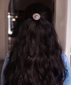 Handmade Astrological Sign Hair Pin | Oxidized Silver Look Ethnic Wear Amazing Jewelry