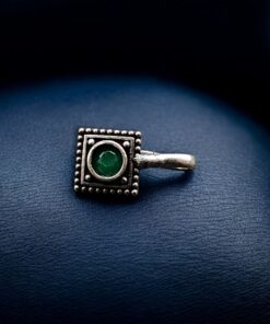 Traditional Oxidized Square Nose Pin | Everyday Wear Jewelry