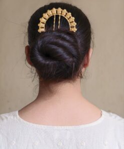 Best Designer Gold Plated Juda Pin | Stylish Bun Hair Accessory