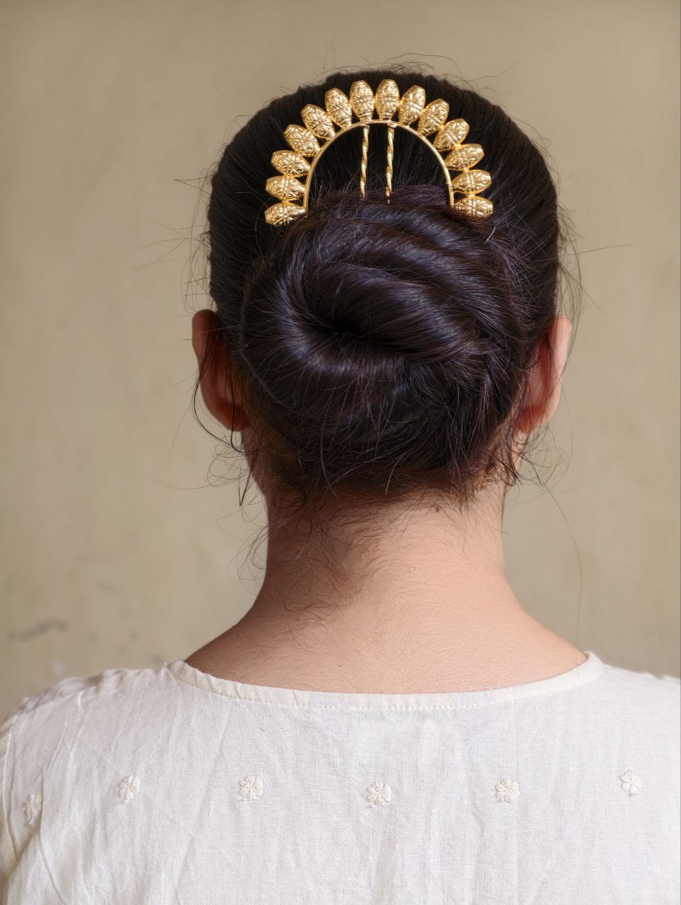 Designer Gold Plated Juda Pin | Stylish Beautiful Bun Hair Accessory