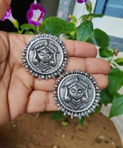 Lord Durga Navratri Special Stud Earrings | Traditional Festive Jewelry for Women