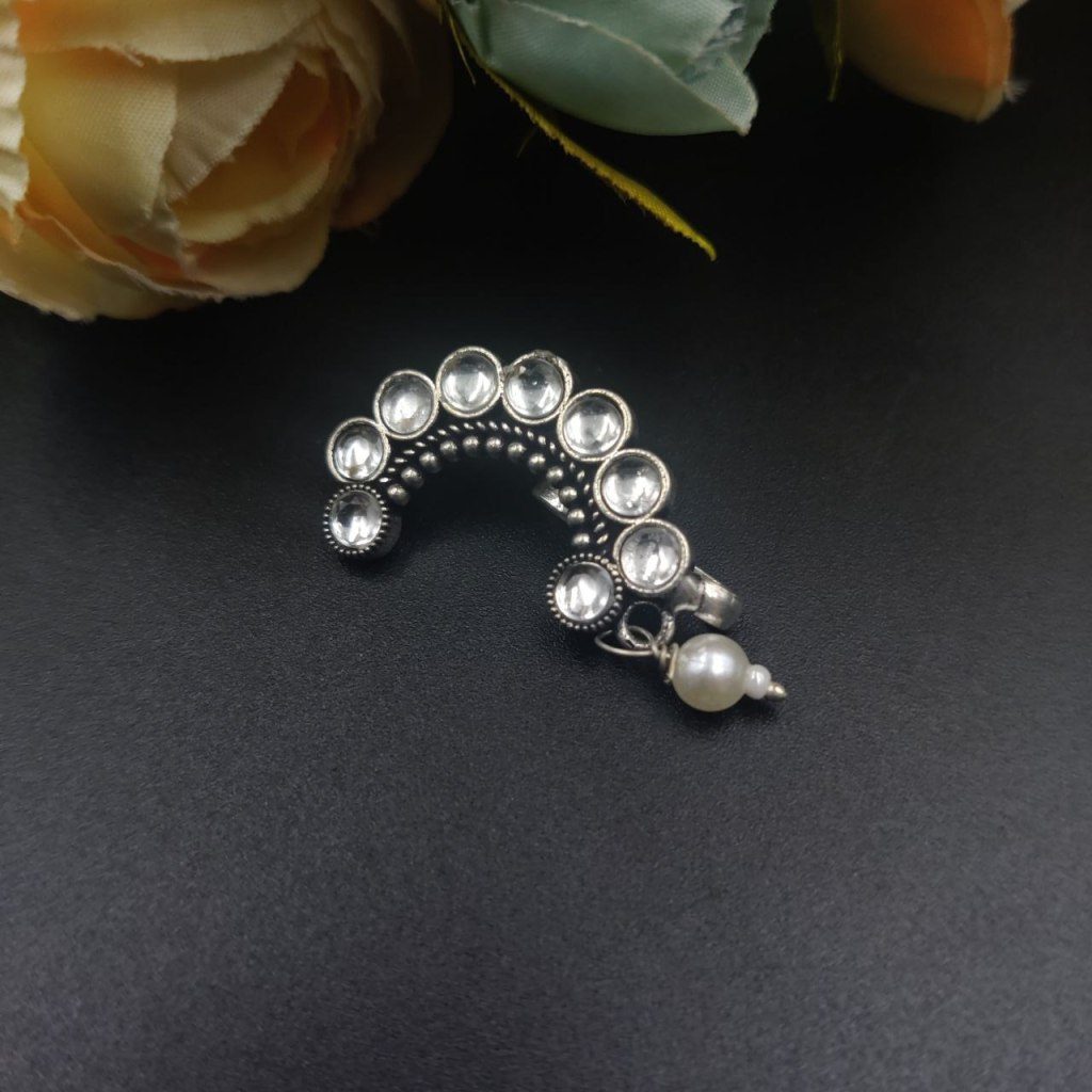 Attractive Oxidised Marathi Nosepin - Maharashtrian Nath - Image 2