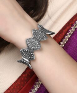 Antique Silver Look Like Kada Bangle - Best Traditional Opeanable Bracelet