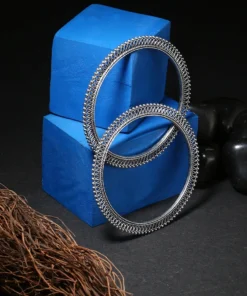 Alternative view of Adorable Oxidised Chudiya German Silver Bangle For Girls