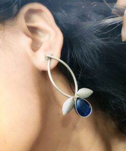 Alternative view of Affordable Silver Replica Handmade Design Monalisa Stone Earrings