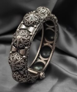 Traditional Oxidised Bracelet | Navratri Special Free Size Bangle Kada