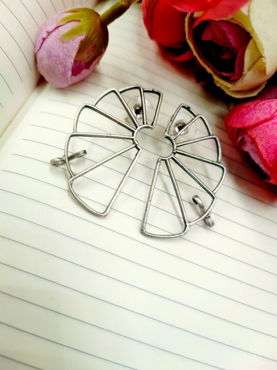 Premium Quality Earcuff Earrings - Oxidised Designer Earlobe Earcuff For Girls - Image 3