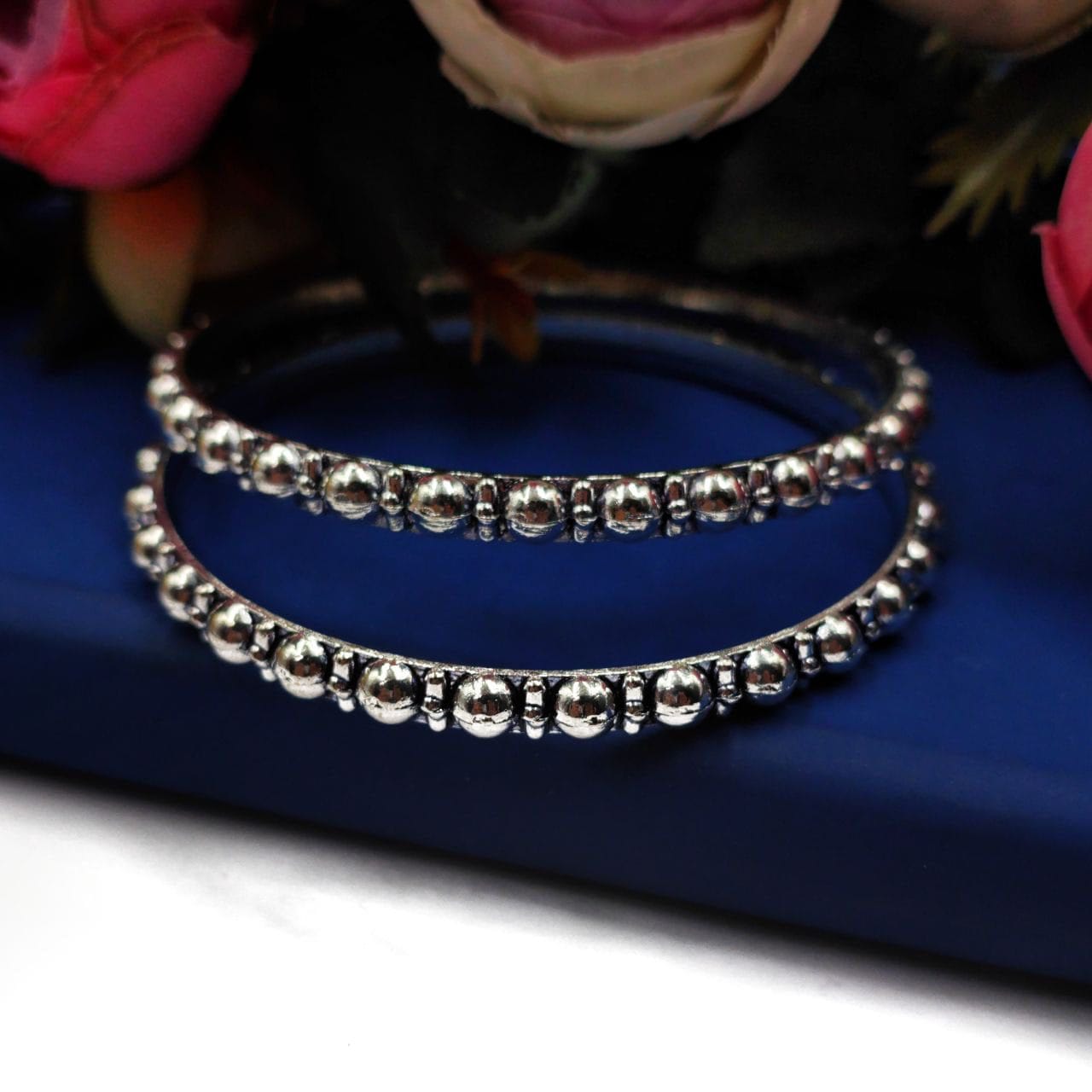 German Silver Chudiya | Silver Plated Bangle | Oxidized Bangles