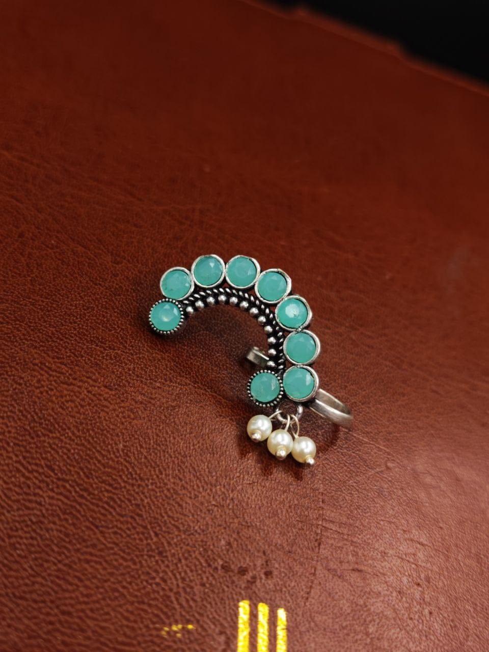 Attractive Oxidised Marathi Nosepin - Maharashtrian Nath - Image 6