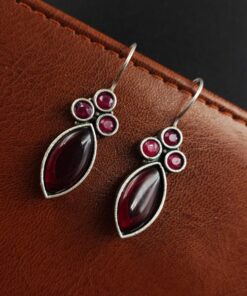 Alternative view of Casual Wear Oxidised Earrings | Affordable Hook Earrings | Earrings Under 100Rs