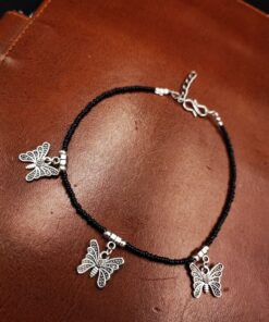 Alternative view of Butterfly Oxidised Anklet | Affordable Casual Wear Oxidised Payal For Girls