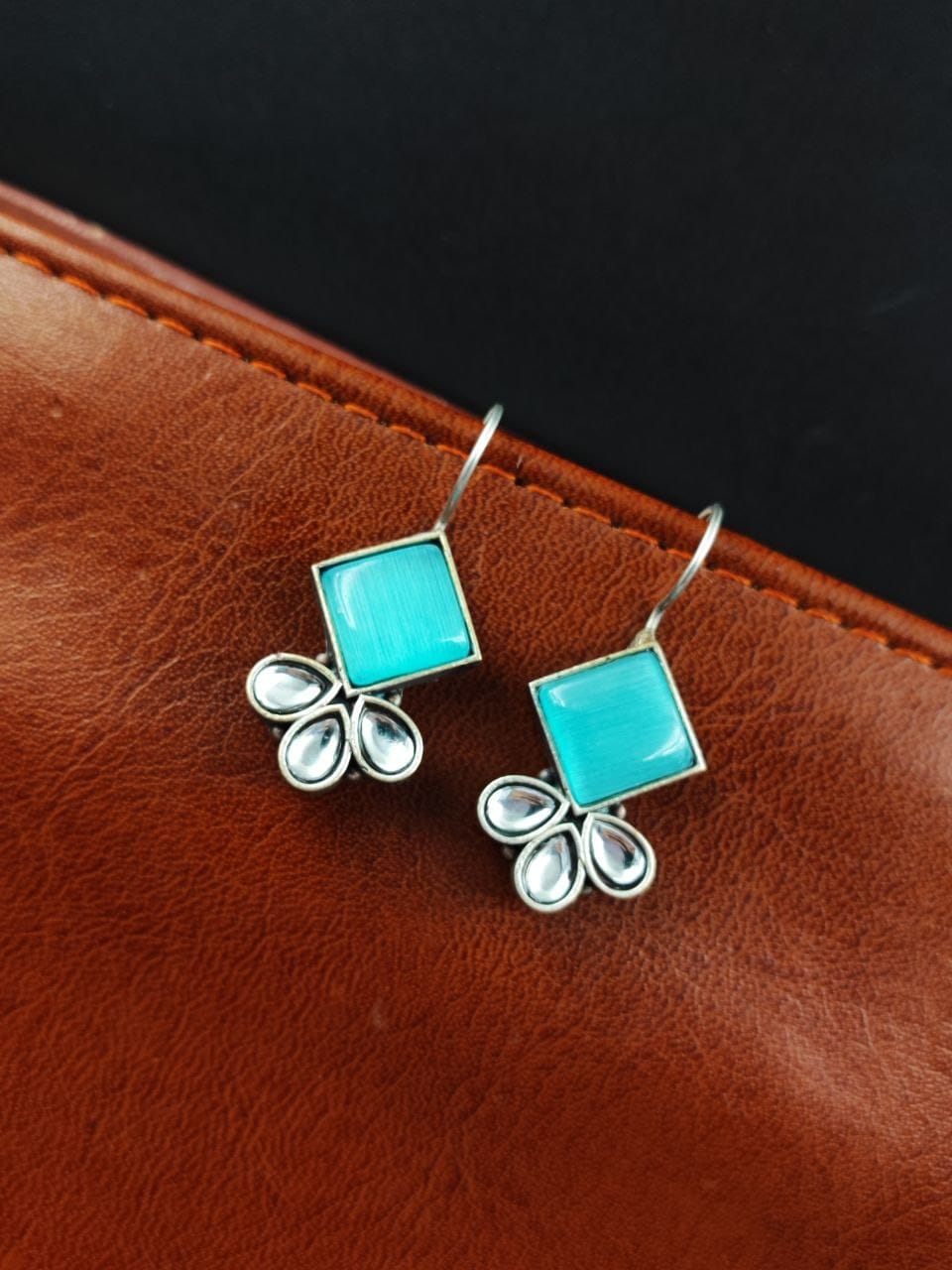 Iconic Look Daily-wear Earrings | Affordable Silver Replica Hook Style Jewelry - Image 5