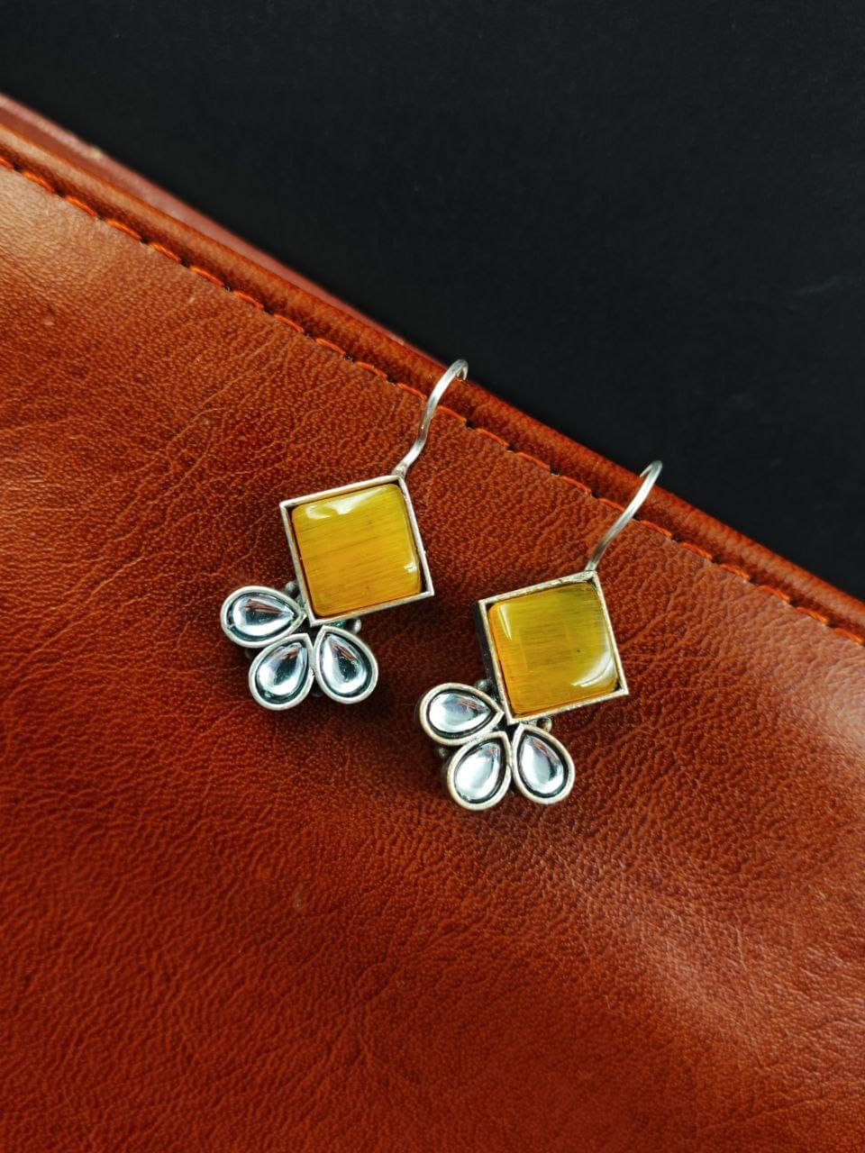 Iconic Look Daily-wear Earrings | Affordable Silver Replica Hook Style Jewelry - Image 4