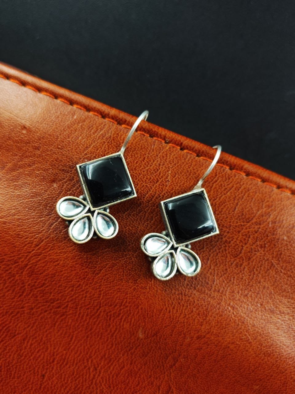 Iconic Look Daily-wear Earrings | Affordable Silver Replica Hook Style Jewelry - Image 3