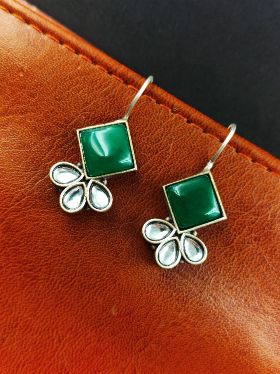 Iconic Look Daily-wear Earrings | Affordable Silver Replica Hook Style Jewelry - Image 2