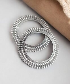 Affordable Oxidized Bangles | Unique Silver Plated Chudiya For Girls
