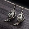 Peacock Earrings | Affordable German Silver Hook Dangler Jewelry