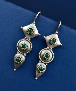 Alternative view of Silver Antique Replica Earrings | Affordable Hook Style Earring