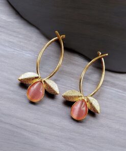 Alternative view of Gold Plated Indian Contemporary Earrings ? Perfect for Any Occasion