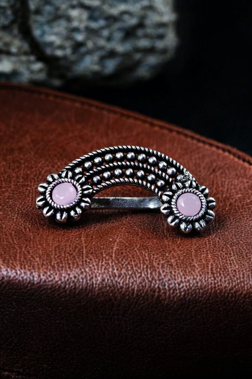 Marathi Nosepin | Oxidised Maharashtrian Nosepin | Best Non-Piercing Nose ring - Image 3