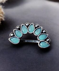 Silver Plated Oxidised Maharashtrian Nath | Affordable Marathi Nosepin For Girls