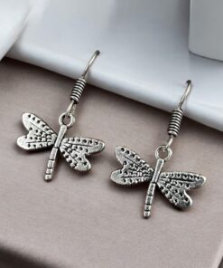 Butterfly Earrings | Office Wear German Silver Simple Hook Earring
