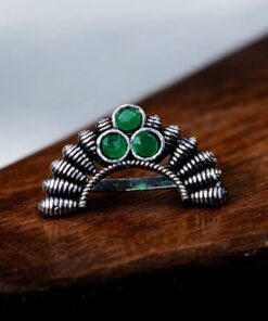 Traditional Maharashtrian Nath | Best Oxidised Marathi Nosepin Non-Piercing