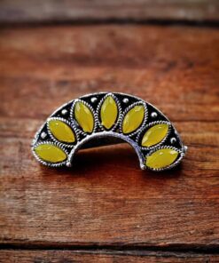 Alternative view of Marathi Nath | Adorable Oxidised Maharashtrian Nosepin Non-Piercing