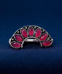 Marathi Nath | Adorable Oxidised Maharashtrian Nosepin Non-Piercing