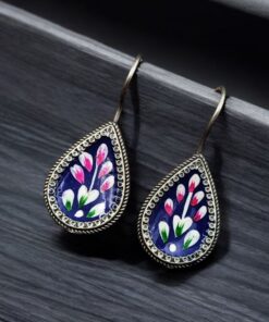Hand-Painted Earrings | Best Silver Replica Party-Wear Jewelry For Girls