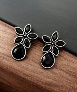 Trendy Stud Earrings | Silver Replica Stone Earring | Best Daily Wear Accessories