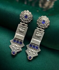 Elegant Oxidized Silver Replica Earrings | Premium Handmade Jewelry for Women