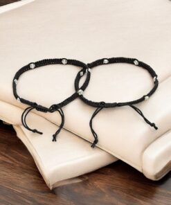 Alternative view of Perfect Thread Anklet with Flower Design for Daily Wear