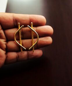 Alternative view of Antique Gold-Plated Stud Earrings ? Classy and Perfect for Every Look