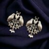 Antique-Style Silver Replica Bird Stud Earrings in Brass ? The Best Pick