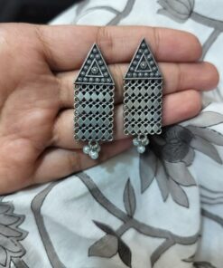 Alternative view of Brass Triangle Stud Earrings ? Perfectly Elegant for Best Occasion