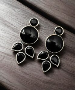 "Monalisa Stone Stud Earrings in Brass ? Perfect for Everyday Style