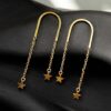 Gold-Plated Stylish Western Earrings | Best Designer Star Contemporary Jewelry