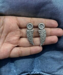 Alternative view of Perfectly Crafted Brass Stud Earrings - Best for an Elegant Look