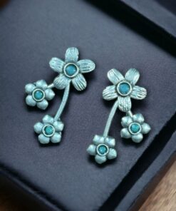 Elegant Flower Stone Stud Earrings for the Perfect Look