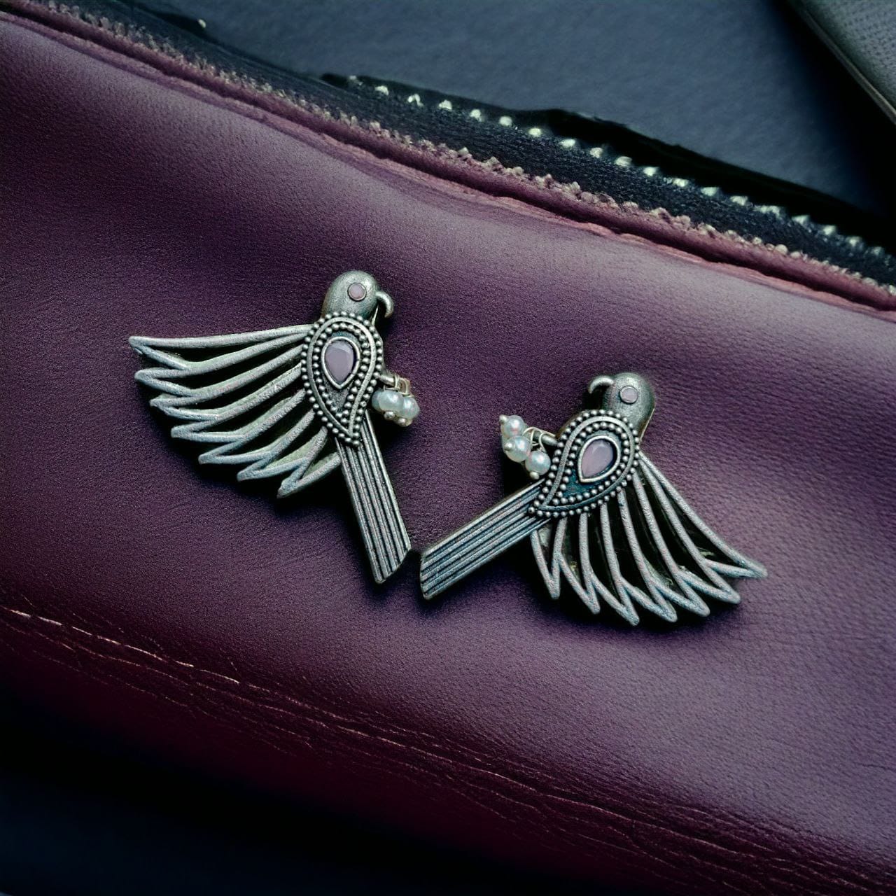 Fashionable Silver Replica Bird Stud Earrings | Perfect for Any Occasion - Image 3