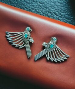 Fashionable Silver Replica Bird Stud Earrings | Perfect for Any Occasion