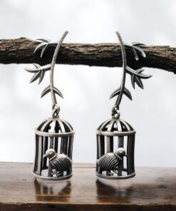 Handcrafted Silver Replica Bird Cage Jhumkas ? Best Ethnic Jewelry for Every Occasion