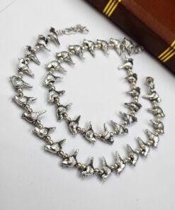 Handcrafted German Silver Beautiful Bird Design Anklet ? Ethnic Foot Jewelry